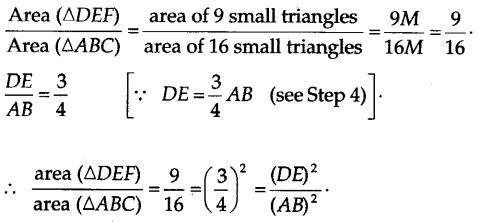 Math Labs with Activity - Ratio of the Areas of two Similar Triangle 3