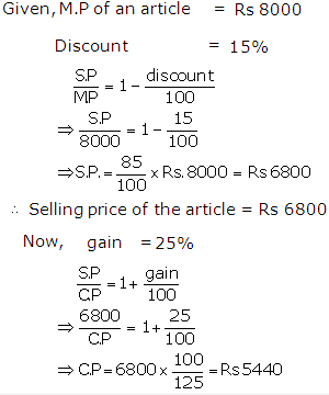 Frank ICSE Solutions for Class 9 Maths Profit, Loss and Discount Ex 2.4 12