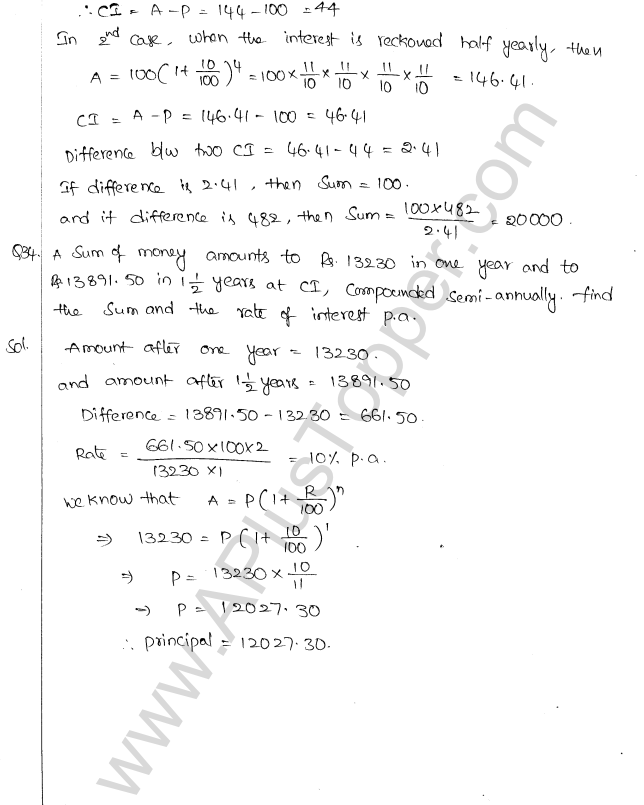 ML Aggarwal ICSE Solutions for Class 10 Maths Chapter 1 Compound Interest Q1.21