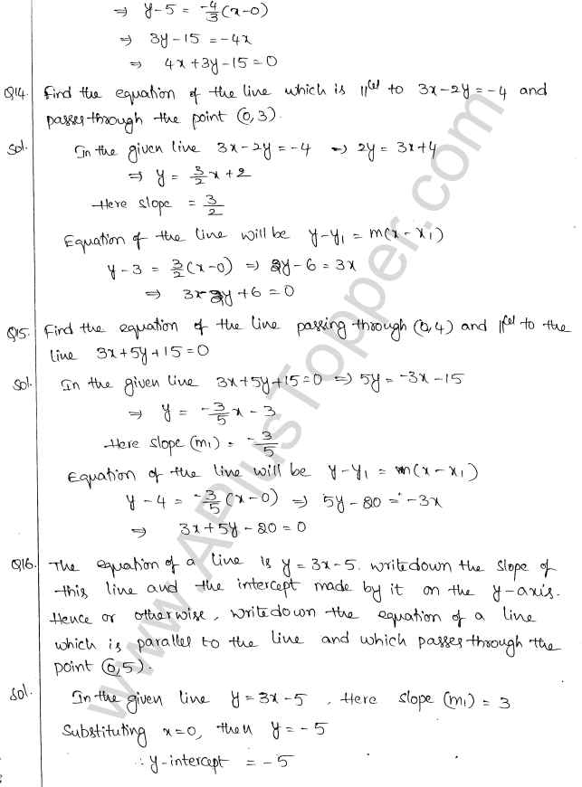 ML Aggarwal ICSE Solutions for Class 10 Maths Chapter 12 Equation of a Straight Line Q1.21