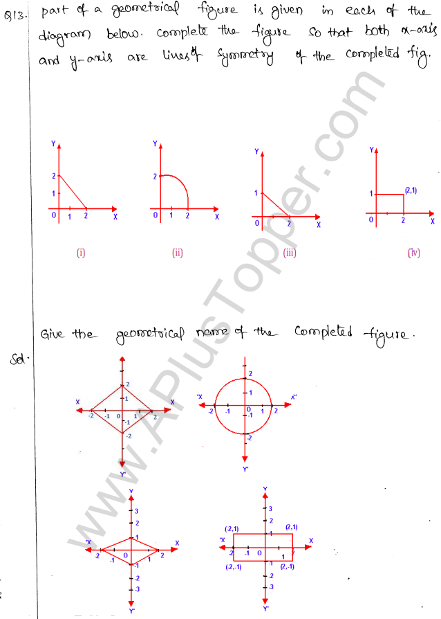 ML Aggarwal ICSE Solutions for Class 10 Maths Chapter 13 Symmetry Q1.16