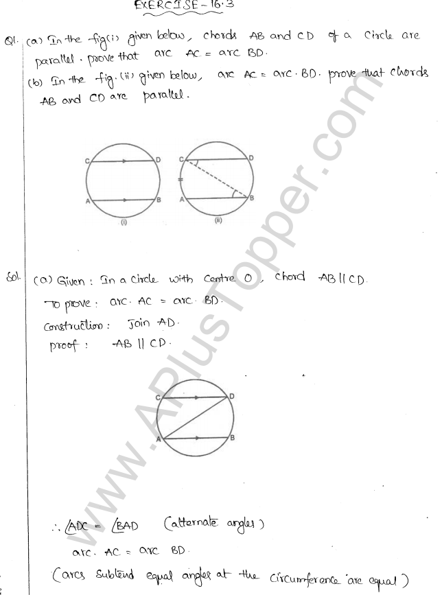 ML Aggarwal ICSE Solutions for Class 10 Maths Chapter 16 Circles Q1.66