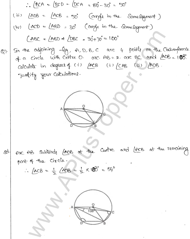 ML Aggarwal ICSE Solutions for Class 10 Maths Chapter 16 Circles Q1.73