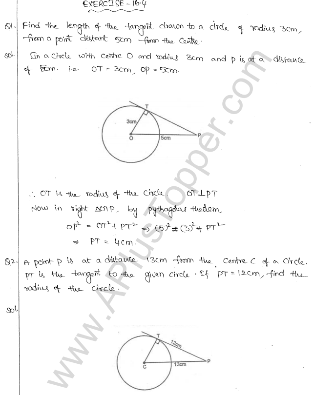 ML Aggarwal ICSE Solutions for Class 10 Maths Chapter 16 Circles Q1.76