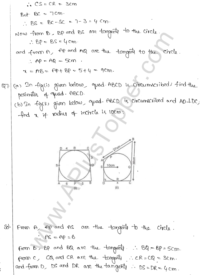 ML Aggarwal ICSE Solutions for Class 10 Maths Chapter 16 Circles Q1.81