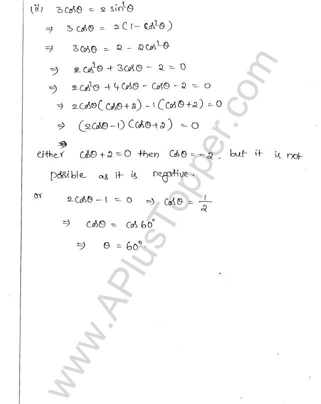 ML Aggarwal ICSE Solutions for Class 10 Maths Chapter 19 Trigonometric Identities Q1.16