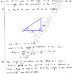 ML Aggarwal ICSE Solutions for Class 10 Maths Chapter 21 Heights and Distances Q1.1