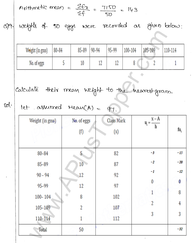 ML Aggarwal ICSE Solutions for Class 10 Maths Chapter 23 Measures of Central Tendency Q1.16