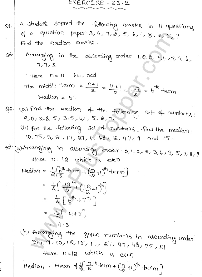 ML Aggarwal ICSE Solutions for Class 10 Maths Chapter 23 Measures of Central Tendency Q1.25