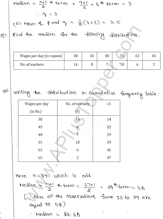 ML Aggarwal ICSE Solutions for Class 10 Maths Chapter 23 Measures of Central Tendency Q1.28