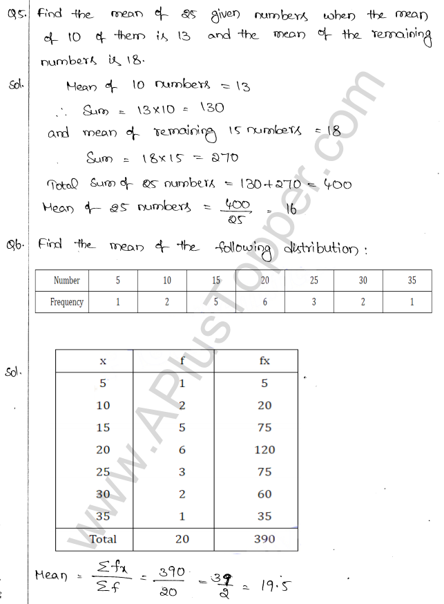 ML Aggarwal ICSE Solutions for Class 10 Maths Chapter 23 Measures of Central Tendency Q1.4