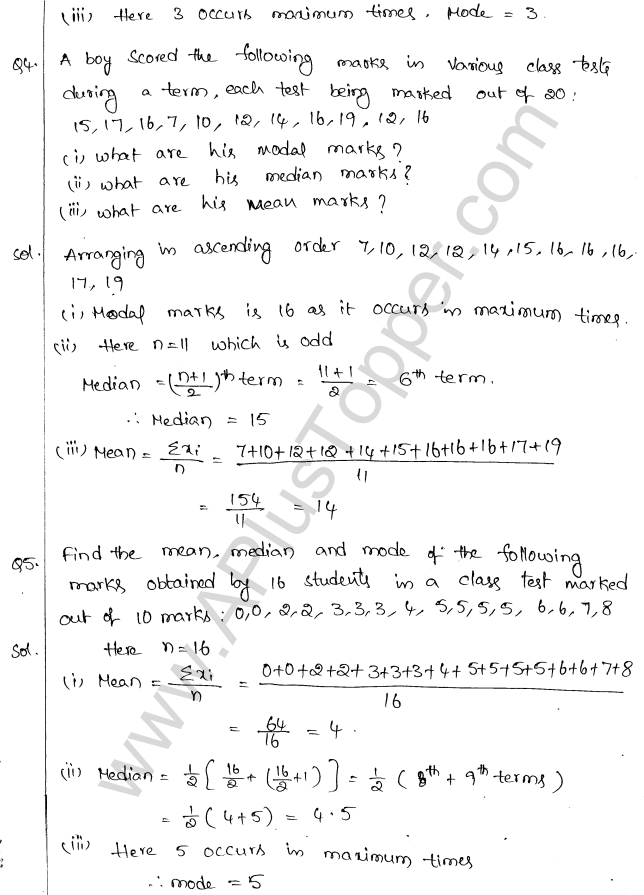 ML Aggarwal ICSE Solutions for Class 10 Maths Chapter 23 Measures of Central Tendency Q1.57