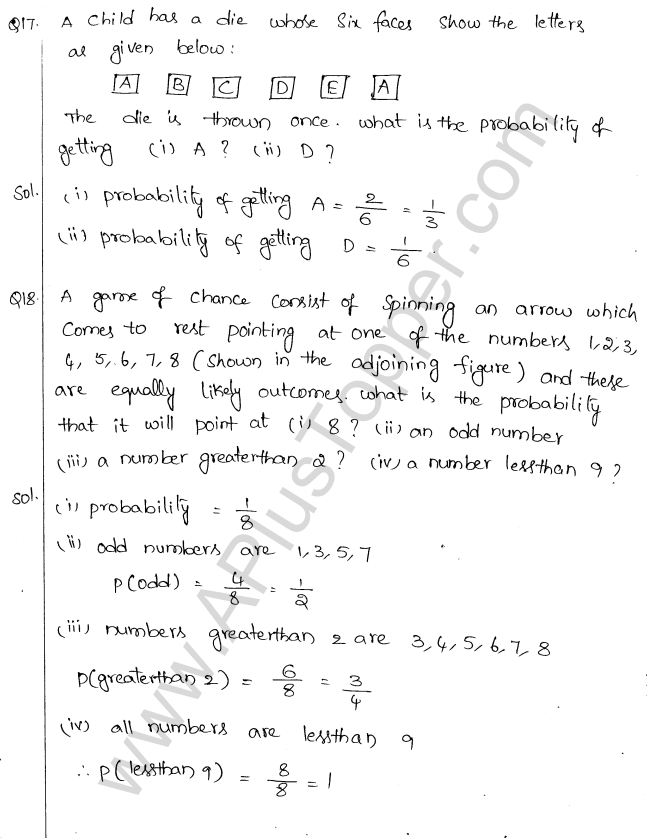 ML Aggarwal ICSE Solutions for Class 10 Maths Chapter 24 Probability Q1.10