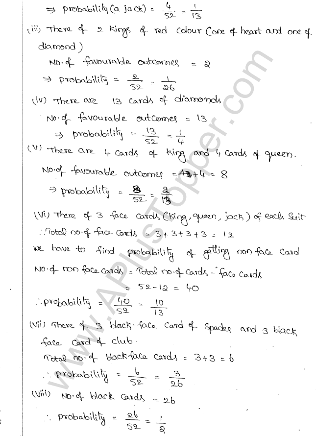 ML Aggarwal ICSE Solutions for Class 10 Maths Chapter 24 Probability Q1.19