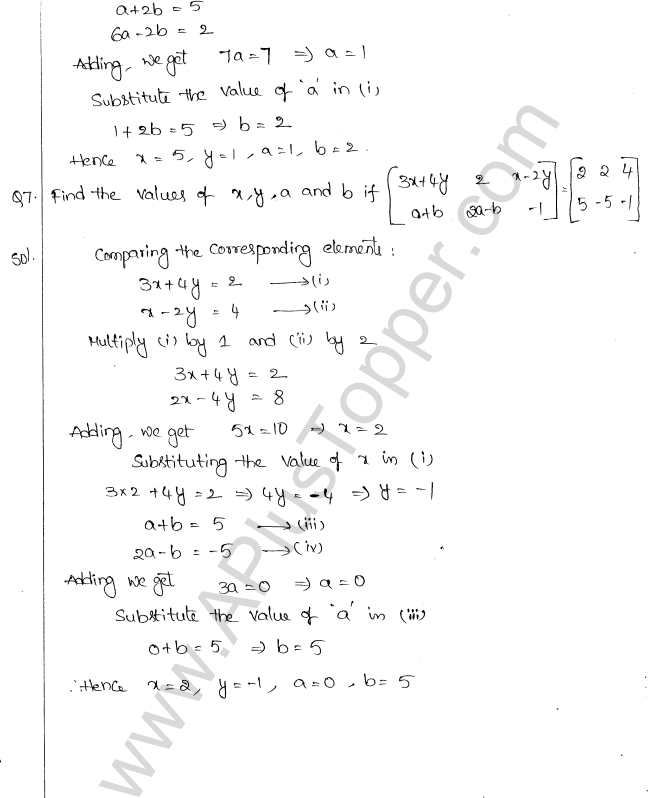 ML Aggarwal ICSE Solutions for Class 10 Maths Chapter 9 Matrices Q1.3