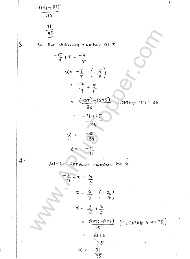 ML Aggarwal ICSE Solutions for Class 8 Maths Chapter 1 Rational Numbers 11