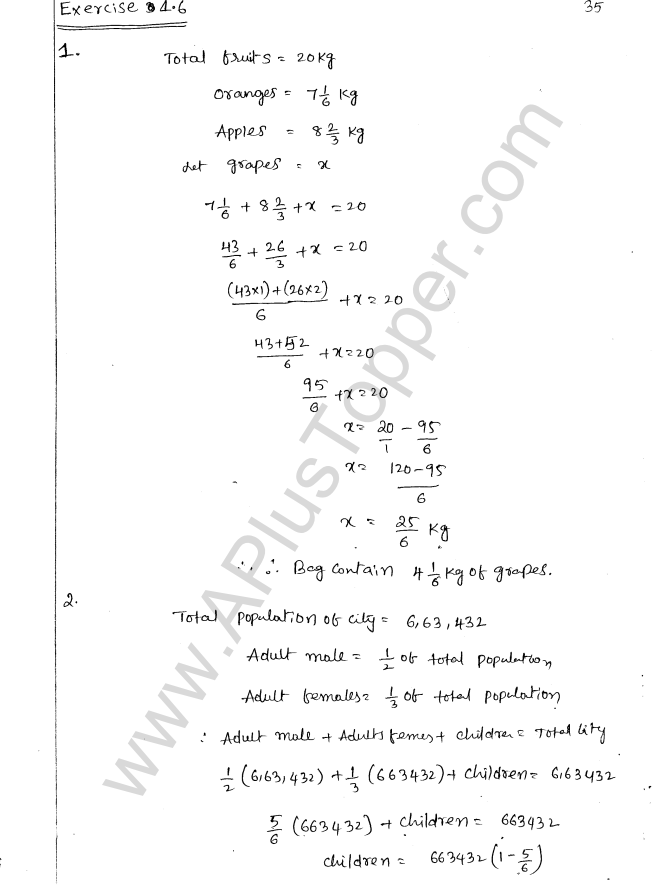 ML Aggarwal ICSE Solutions for Class 8 Maths Chapter 1 Rational Numbers 35