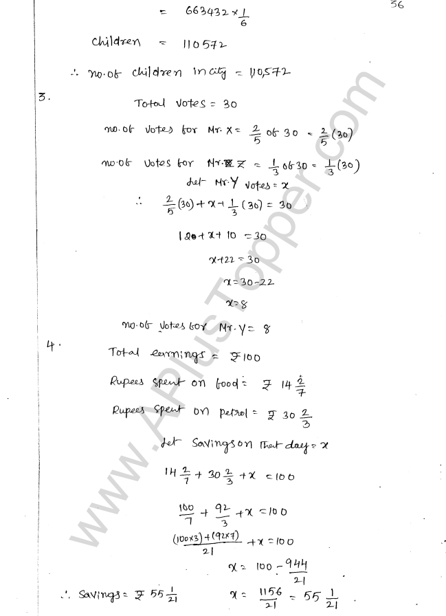 ML Aggarwal ICSE Solutions for Class 8 Maths Chapter 1 Rational Numbers 36