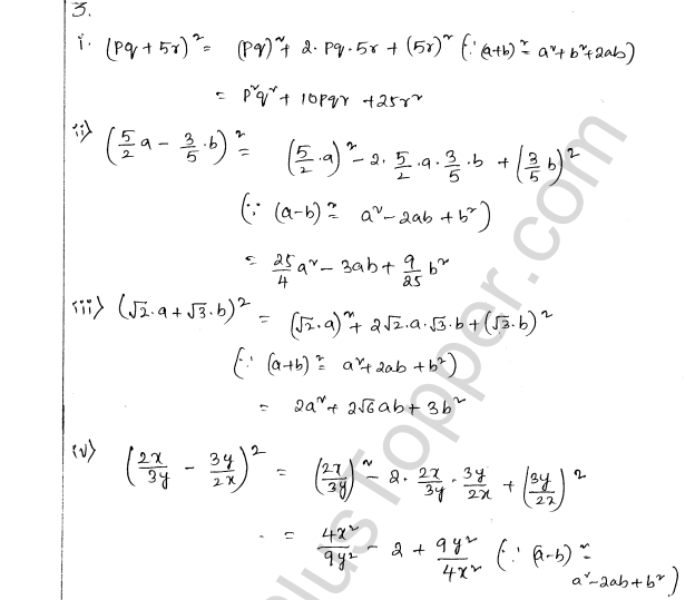 ML Aggarwal ICSE Solutions for Class 8 Maths Chapter 10 Algebraic Expressions and Identities 28