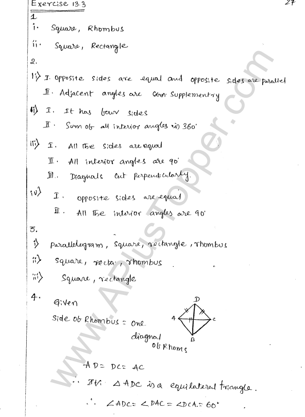 ML Aggarwal ICSE Solutions for Class 8 Maths Chapter 13 Understanding Quadrilaterals 26