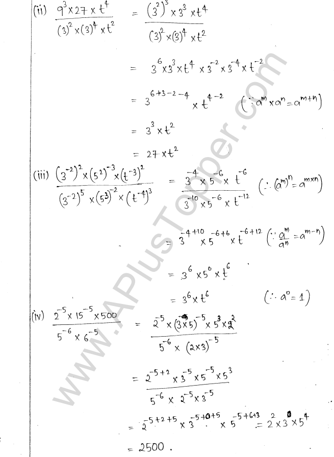 ML Aggarwal ICSE Solutions for Class 8 Maths Chapter 2 Exponents and Powers 12