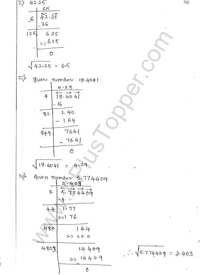 ML Aggarwal ICSE Solutions for Class 8 Maths Chapter 3 Squares and Square Roots 32