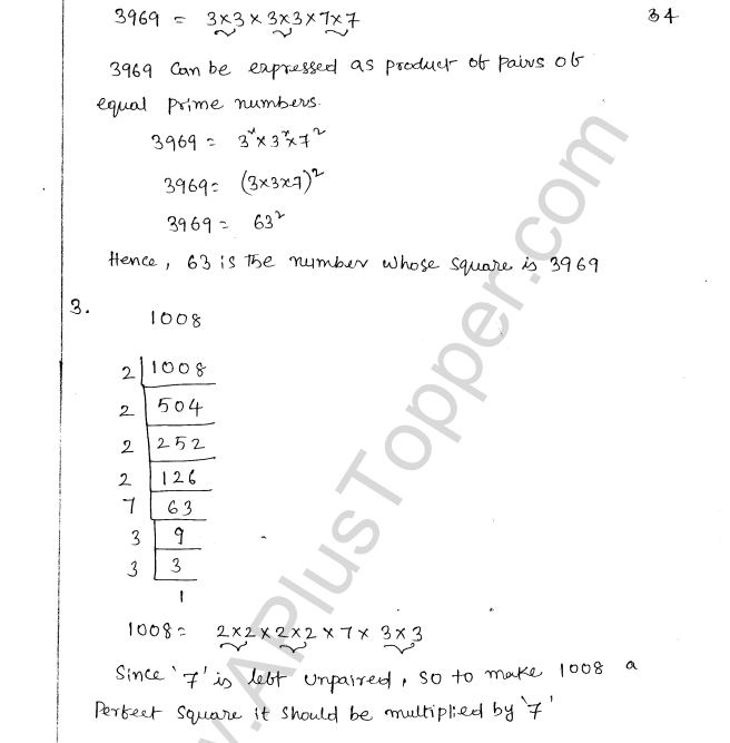 ML Aggarwal ICSE Solutions for Class 8 Maths Chapter 3 Squares and Square Roots 4