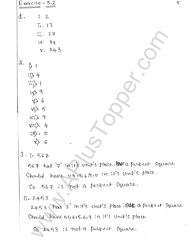 ML Aggarwal ICSE Solutions for Class 8 Maths Chapter 3 Squares and Square Roots 6