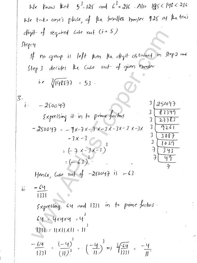 ML Aggarwal ICSE Solutions for Class 8 Maths Chapter 4 Cubes and Cube Roots 14