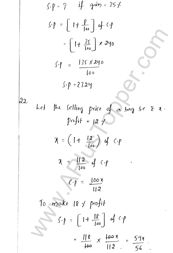 ML Aggarwal ICSE Solutions for Class 8 Maths Chapter 7 Percentage 38