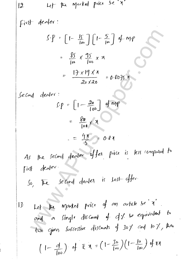 ML Aggarwal ICSE Solutions for Class 8 Maths Chapter 7 Percentage 49