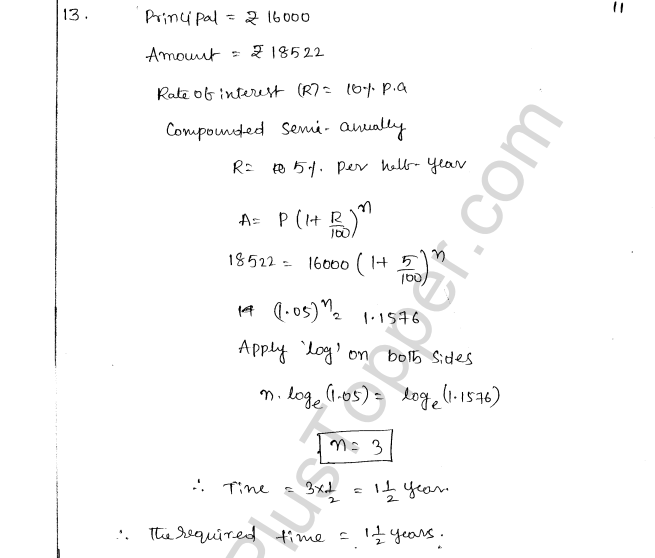 ML Aggarwal ICSE Solutions for Class 8 Maths Chapter 8 Simple and Compound Interest 21