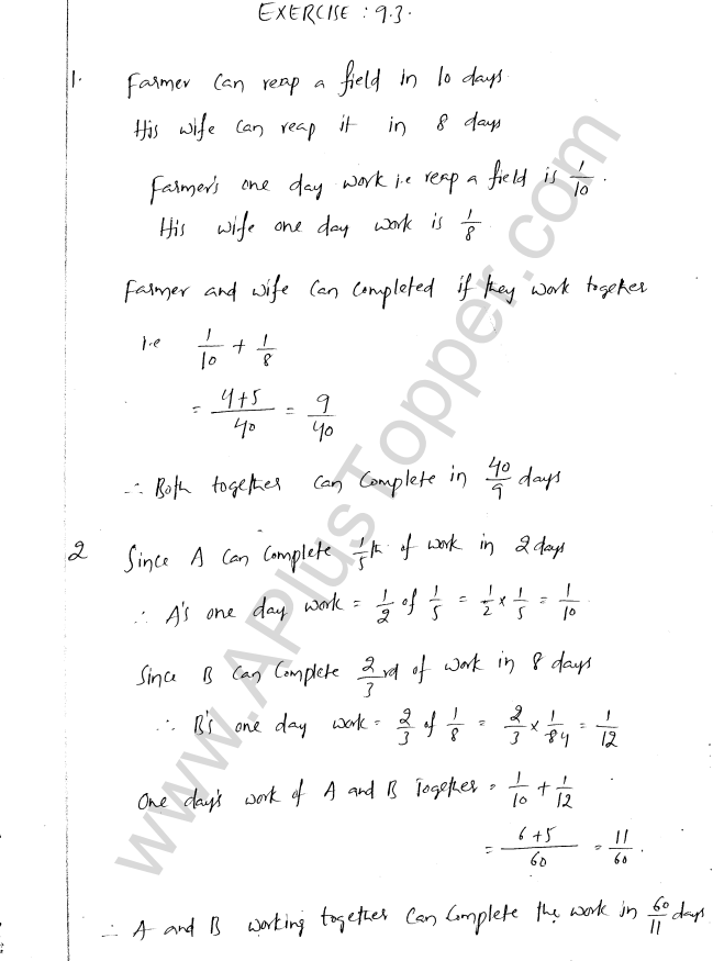 ML Aggarwal ICSE Solutions for Class 8 Maths Chapter 9 Direct and Inverse Variation 15
