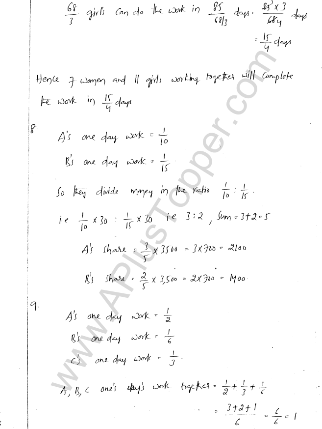 ML Aggarwal ICSE Solutions for Class 8 Maths Chapter 9 Direct and Inverse Variation 19