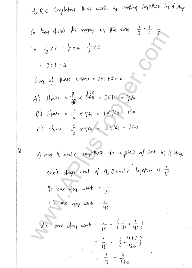 ML Aggarwal ICSE Solutions for Class 8 Maths Chapter 9 Direct and Inverse Variation 20