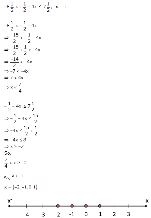 Selina Concise Mathematics Class 10 ICSE Solutions Linear Inequations (in one variable) q37