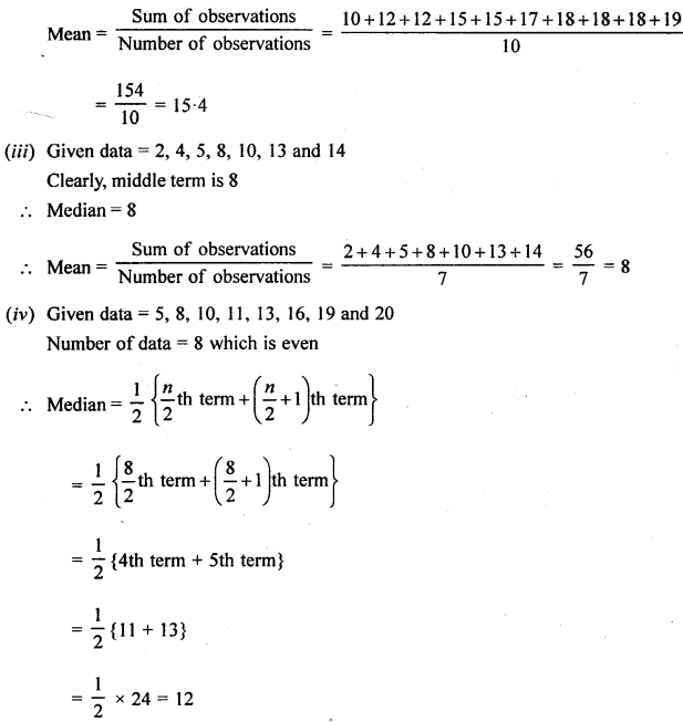 Selina Concise Mathematics Class 6 ICSE Solutions Chapter 34 Mean and Median image - 12