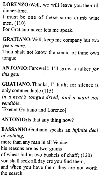 Merchant of Venice Act 1, Scene 1 Translation Meaning Annotations 8