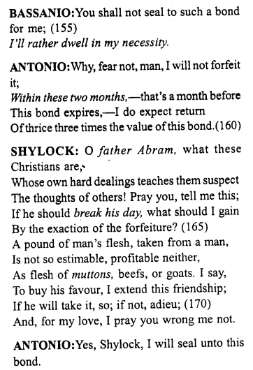 Merchant of Venice Act 1, Scene 3 Translation Meaning Annotations 13