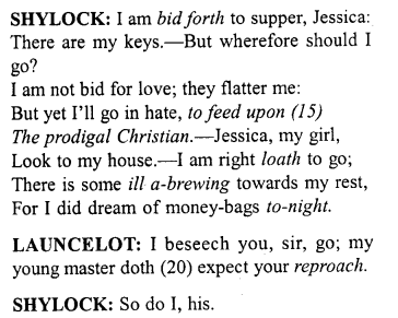 Merchant of Venice Act 2, Scene 5 Translation Meaning Annotations 3