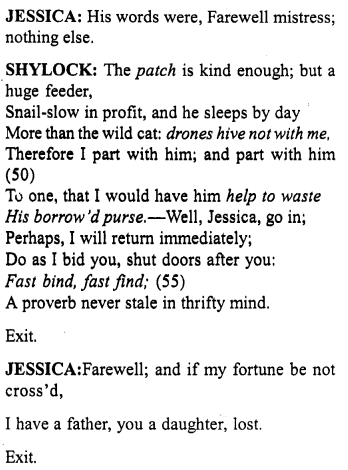 Merchant of Venice Act 2, Scene 5 Translation Meaning Annotations 6