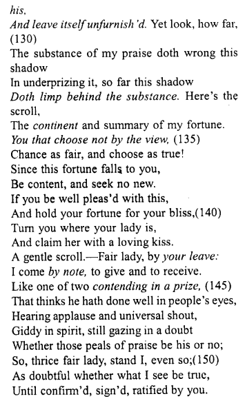 Merchant of Venice Act 3, Scene 2 Translation Meaning Annotations 11