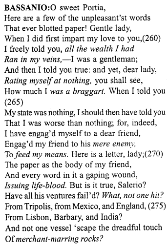 Merchant of Venice Act 3, Scene 2 Translation Meaning Annotations 22