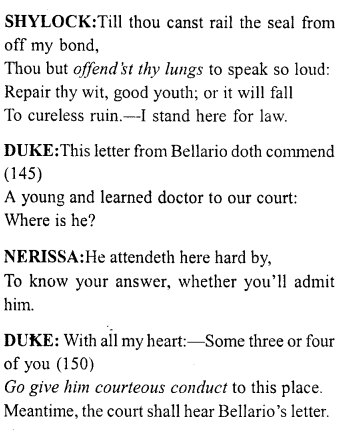 Merchant of Venice Act 4, Scene 1 Translation Meaning Annotations 14
