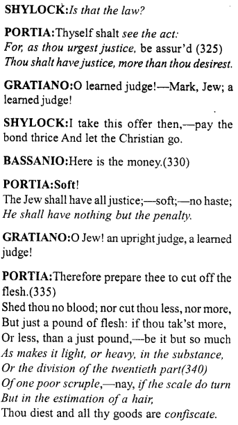 Merchant of Venice Act 4, Scene 1 Translation Meaning Annotations 30