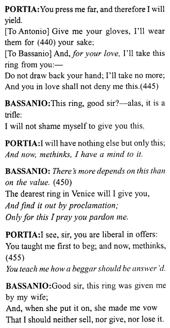 Merchant of Venice Act 4, Scene 1 Translation Meaning Annotations 38