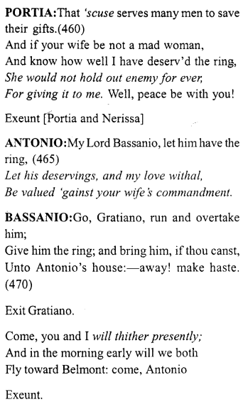 Merchant of Venice Act 4, Scene 1 Translation Meaning Annotations 39