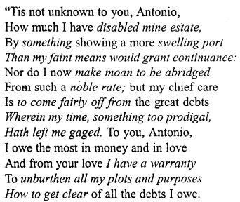 Merchant of Venice Workbook Answers Act 1, Scene I 11