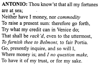Merchant of Venice Workbook Answers Act 1, Scene I 16