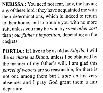 Merchant of Venice Workbook Answers Act I, Scene II 3